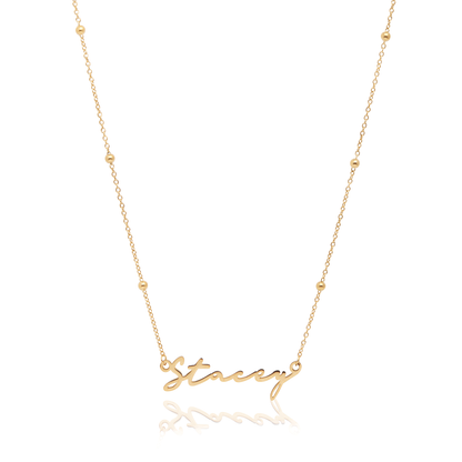 Signature Name Necklace - Gold