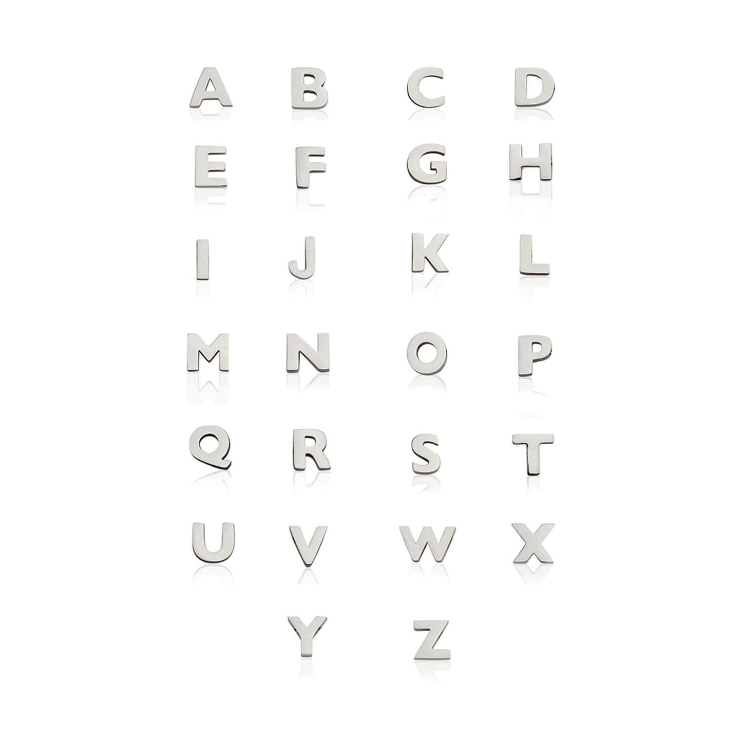 Made Mine Initials & Birthstone Necklace (Silver)