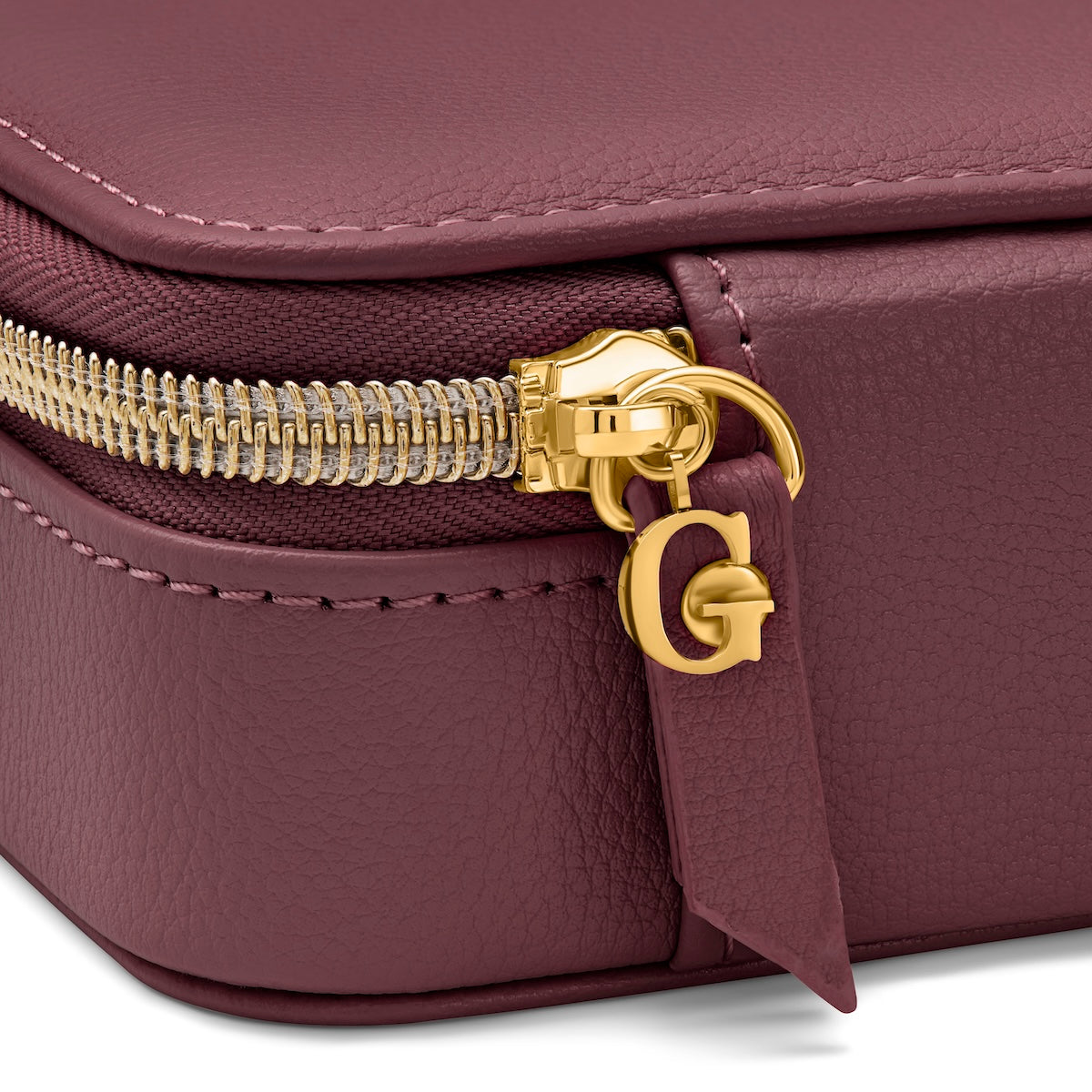 Stackers x Abbott Lyon Medium Travel Size Jewellery Box (Burgundy)