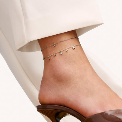 Made Mine Fine Charm Anklet (Silver)