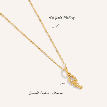 Ocean Charms Lobster Necklace (Gold)