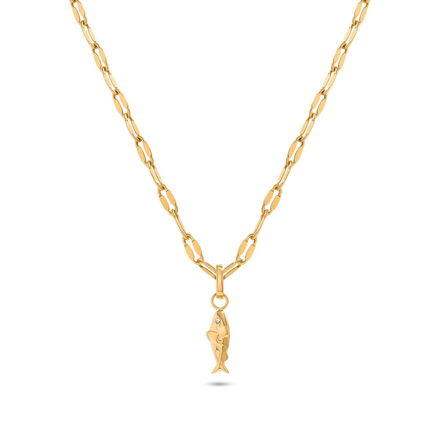 Ocean Charms Sardine Necklace (Gold)