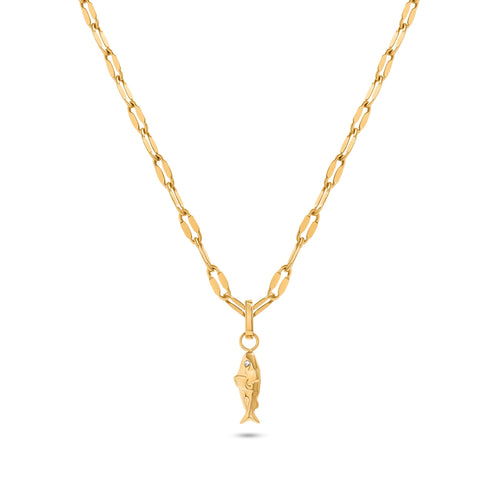 Ocean Charms Sardine Necklace (Gold)