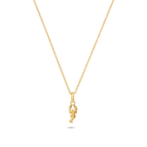 Ocean Charms Lobster Necklace (Gold)