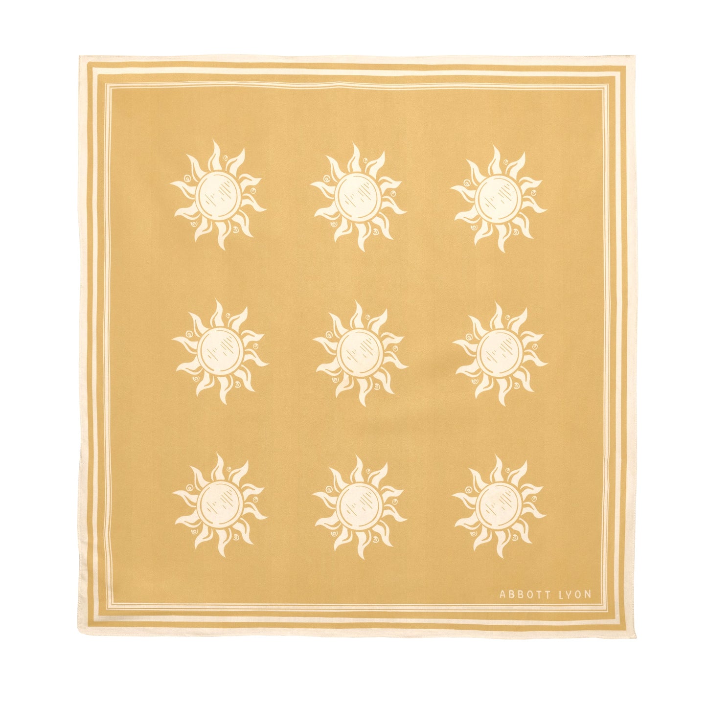Sun Motif Scarf (Yellow)