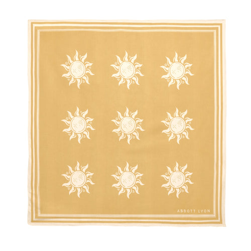 Sun Motif Scarf (Yellow)