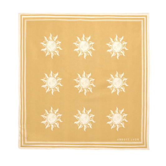 Sun Motif Scarf (Yellow)
