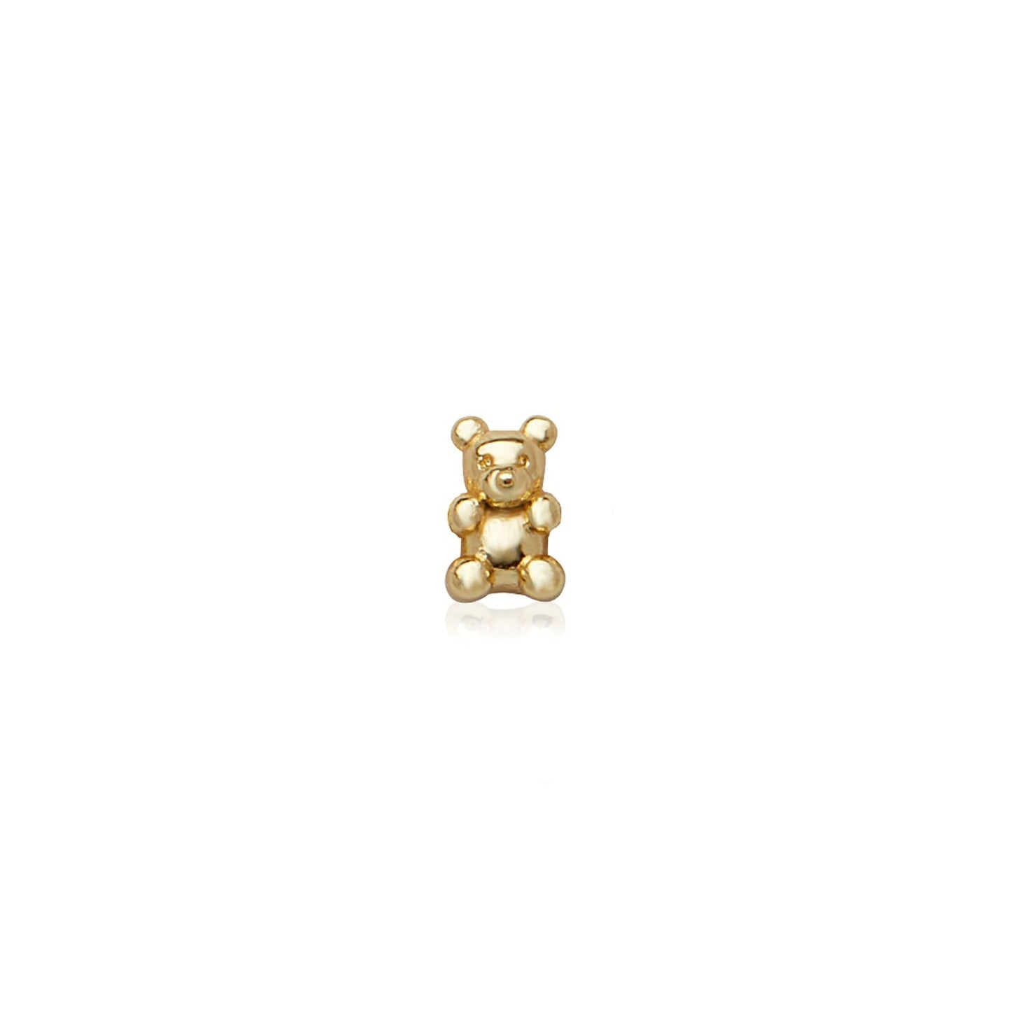 Made Mine Charms - Teddy Bear Charm (Gold)