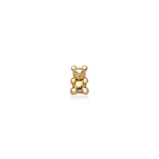 Made Mine Charms - Teddy Bear Charm (Gold)