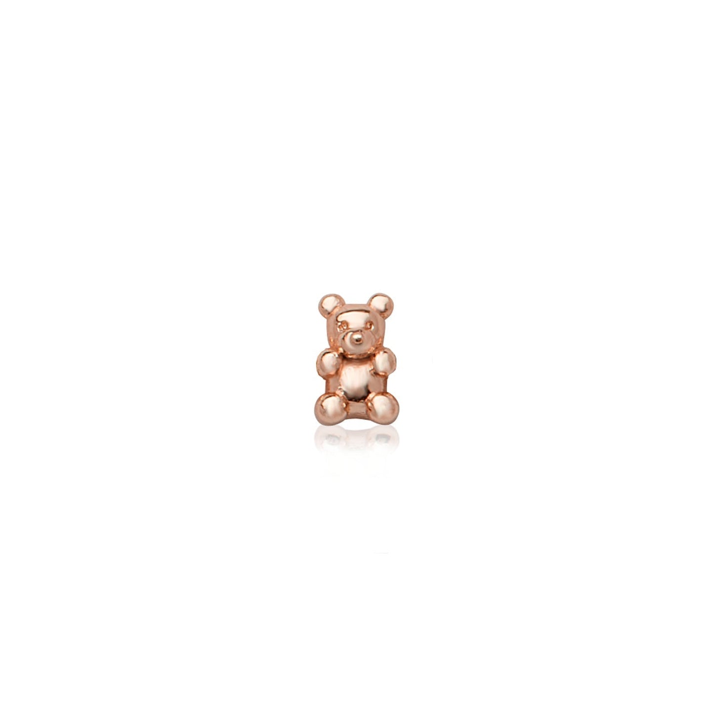 Made Mine Charms - Teddy Bear Charm (Rose Gold)