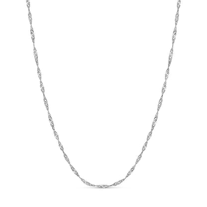 Layering Twisted Chain Necklace (Silver)