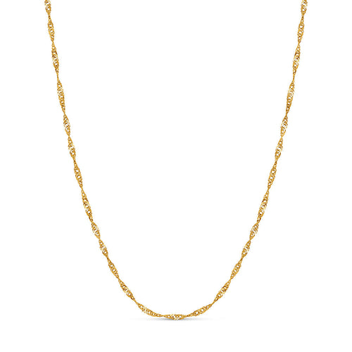 Layering Twisted Chain Necklace (Gold)