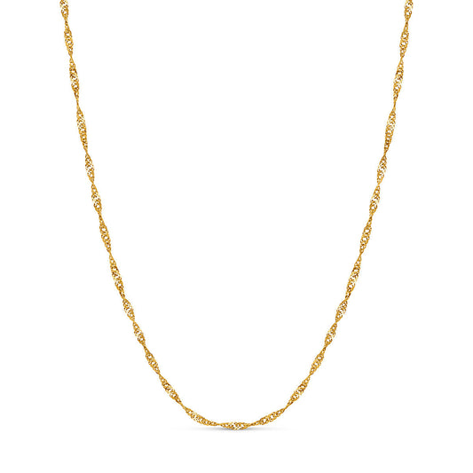 Layering Twisted Chain Necklace (Gold)