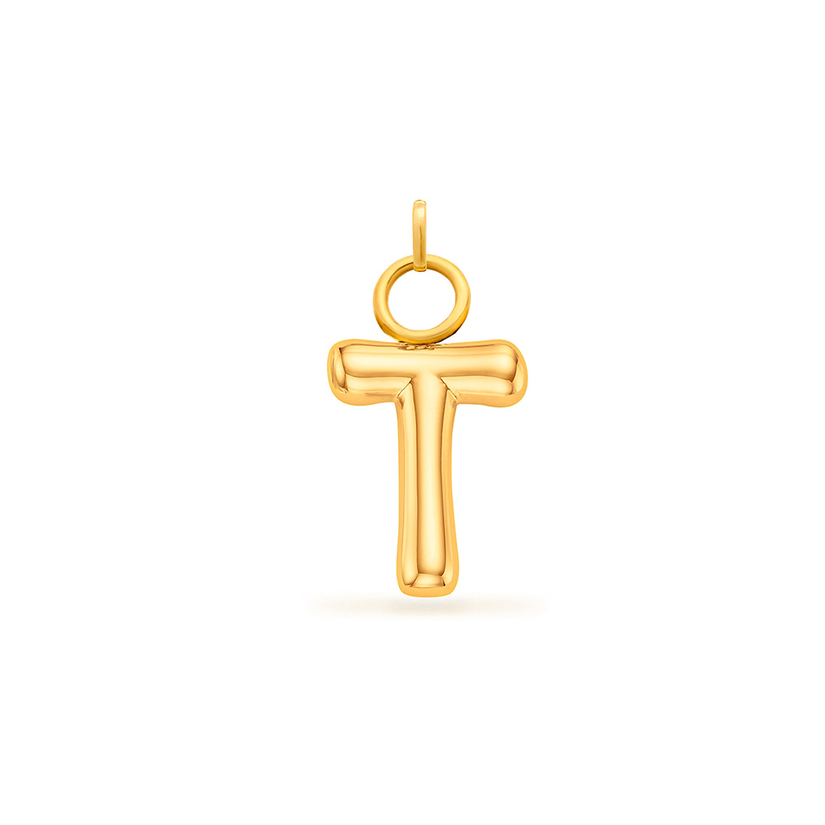 Mini Molten Initial Charm (Gold)