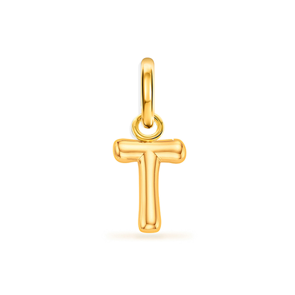 Large Molten Initial Accessories Charm (Gold)