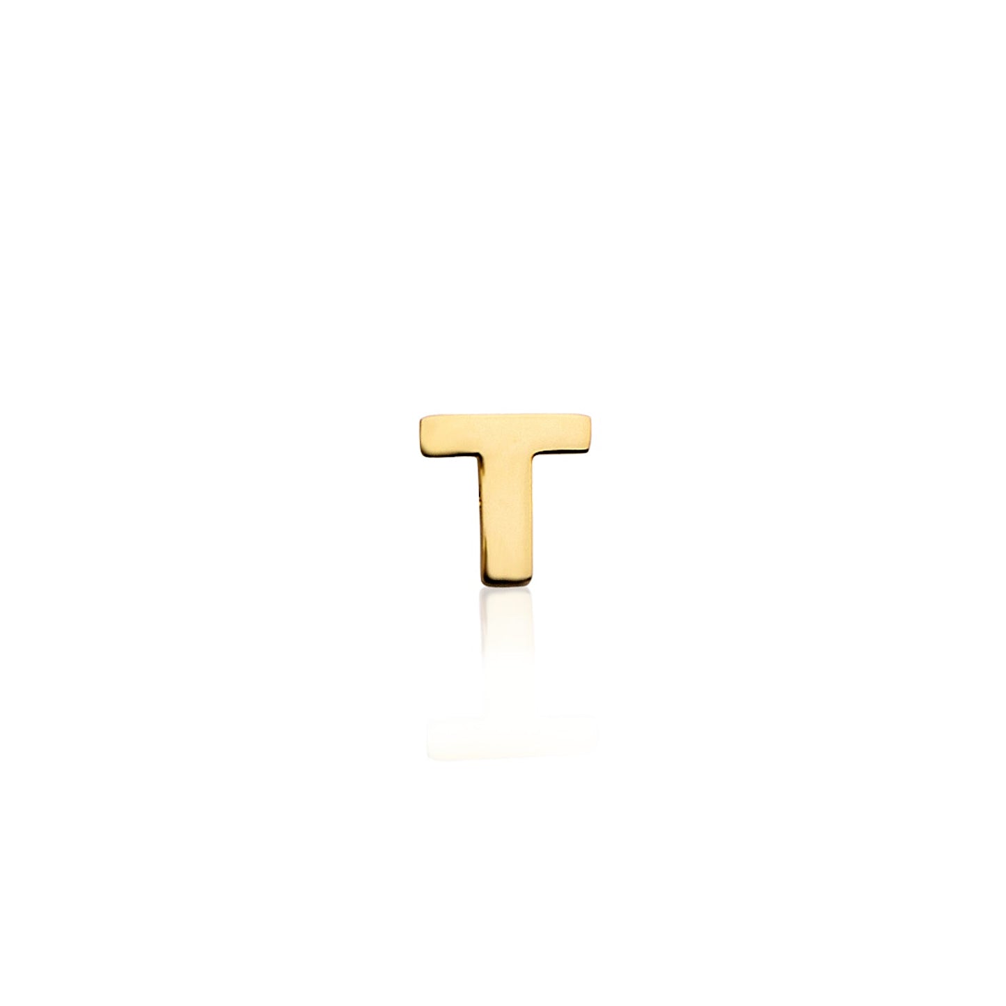Mini Letter Sphere Chain Necklace (Gold)