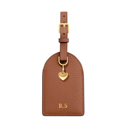 Leather Luggage Tag (Tan)