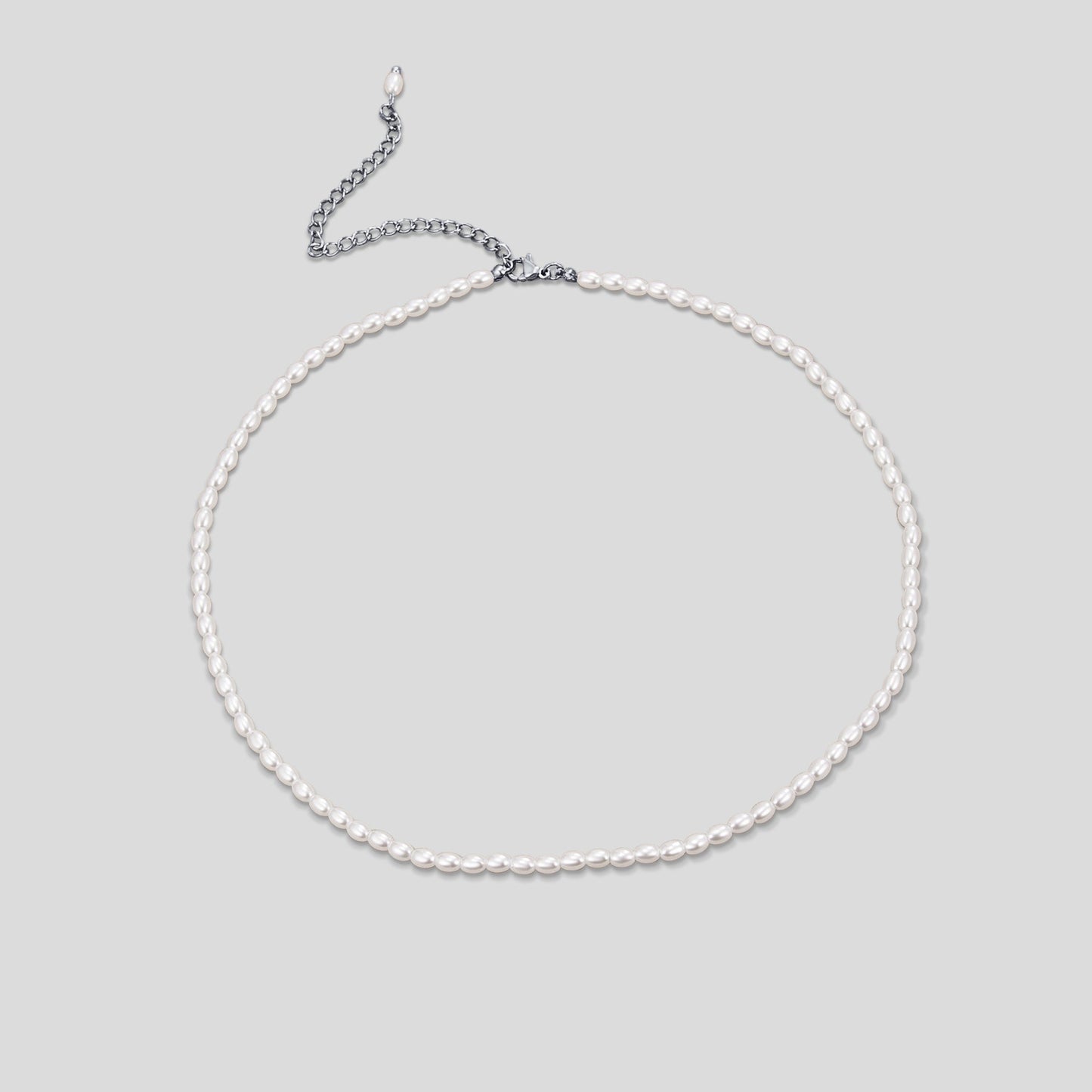 Temi Pearl Silver Necklace
