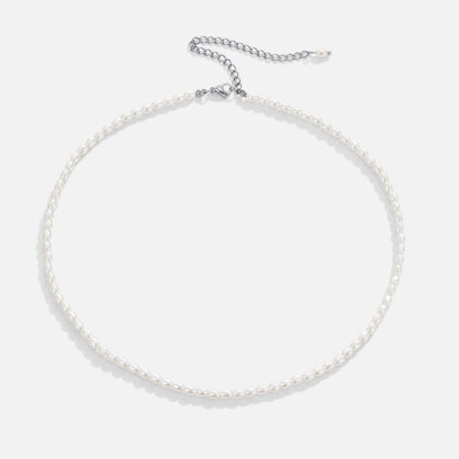 Temi Pearl Silver Necklace