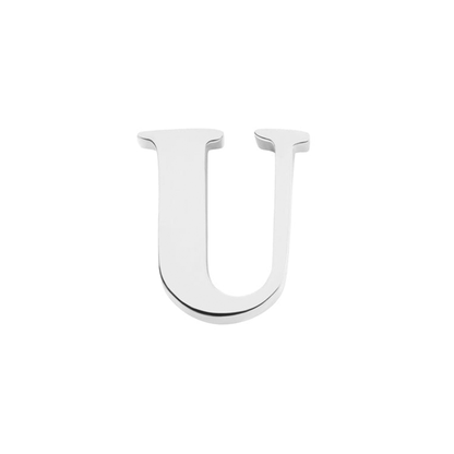Initial Necklace Charm (Silver)