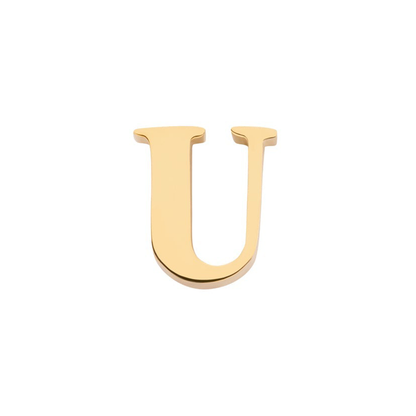 Initial Necklace Charm (Gold)
