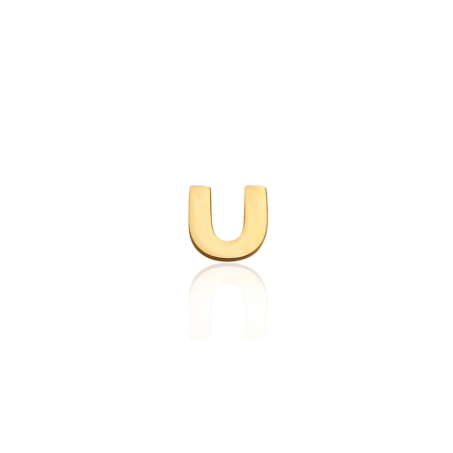 Made Mine Mini Letter Sphere Chain Necklace (Gold)