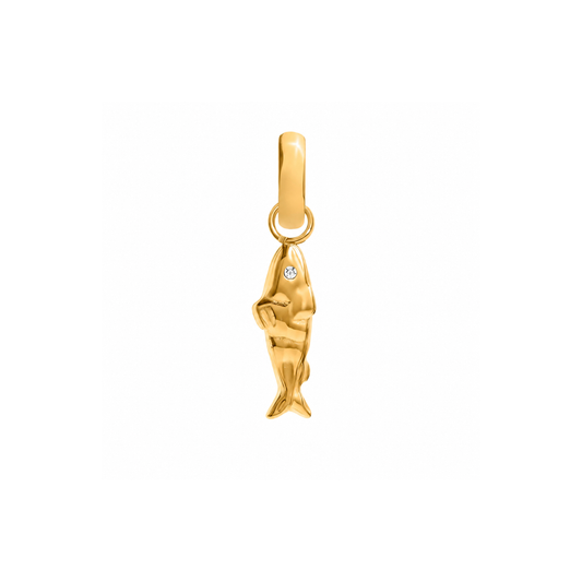 Ocean Charms Sardine Pendant (Gold)