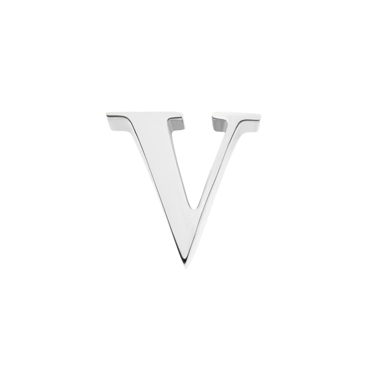Initial Necklace Charm (Silver)