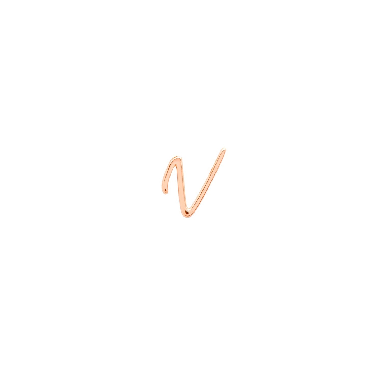 Made Mine Charms - Script Initial Charms (Rose Gold)
