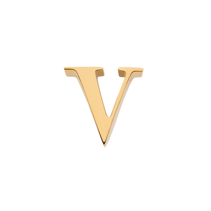 Initial Necklace Charm (Gold)