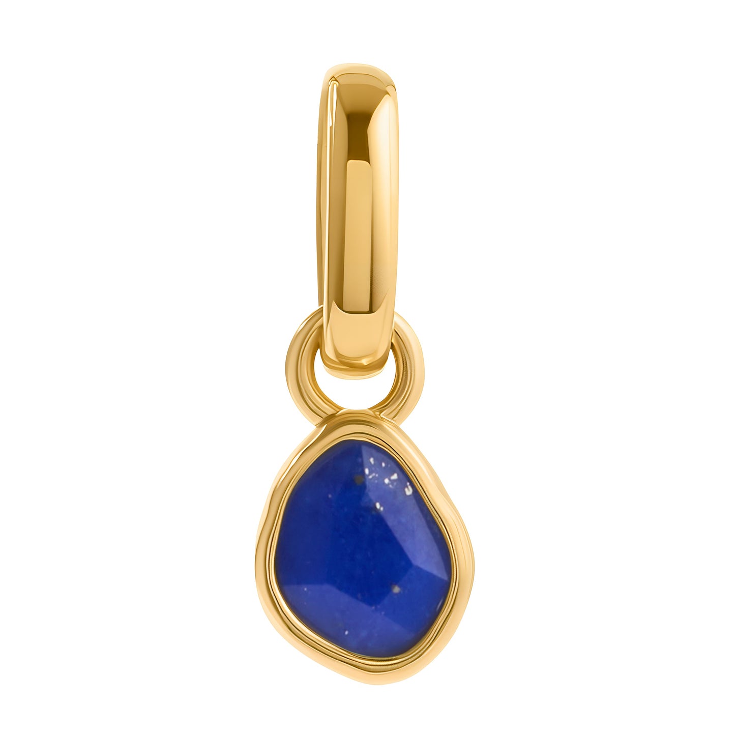 Signature Cut Blue Lapis Pendant (Gold)