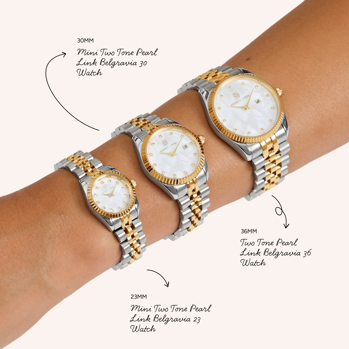 Pavé Two Tone Belgravia 30 Watch