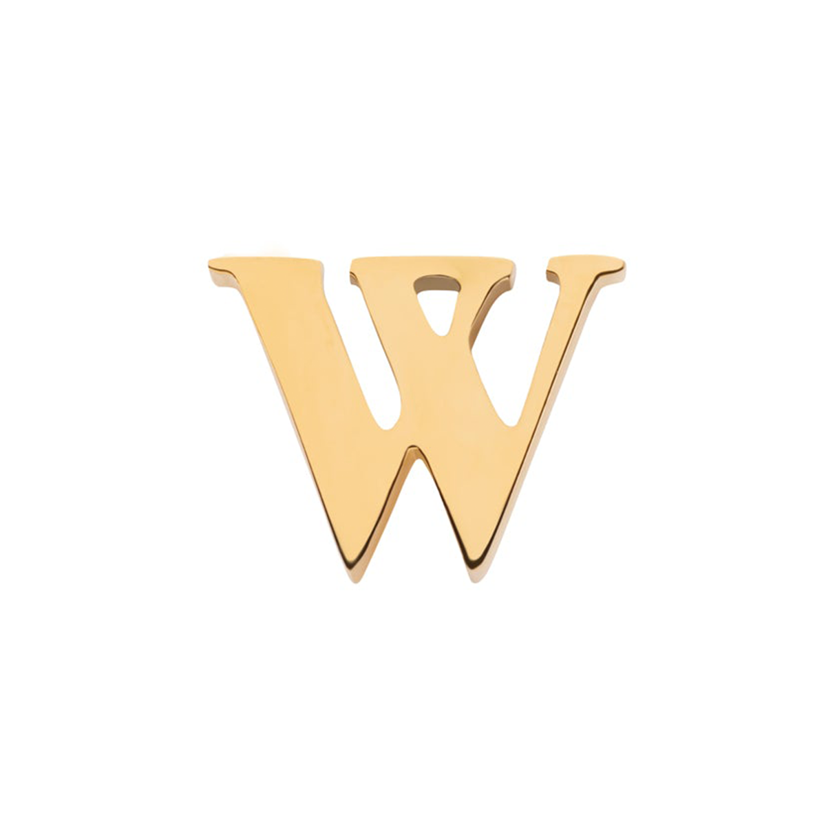 Initial Necklace Charm (Gold)