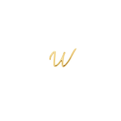 Signature Initial Stud Earring (Gold)
