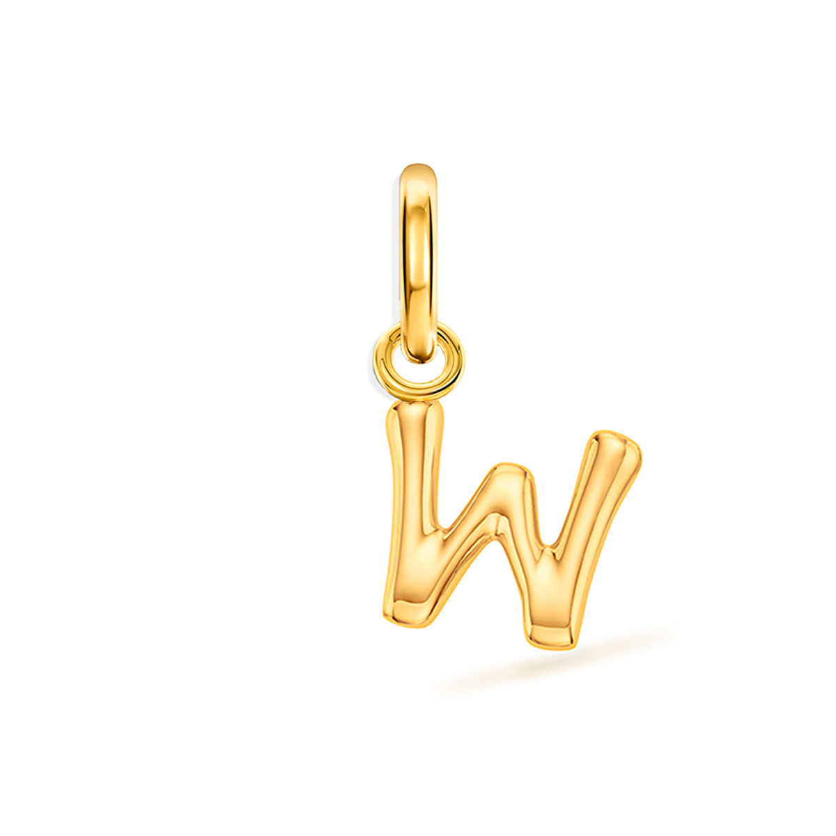 Large Molten Initial Accessories Charm (Gold)