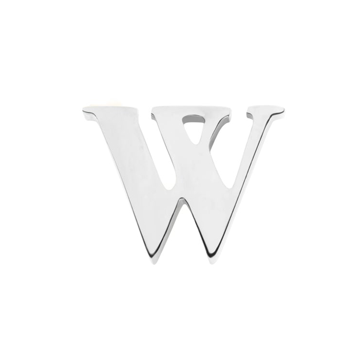 Initial Necklace Charm (Silver)