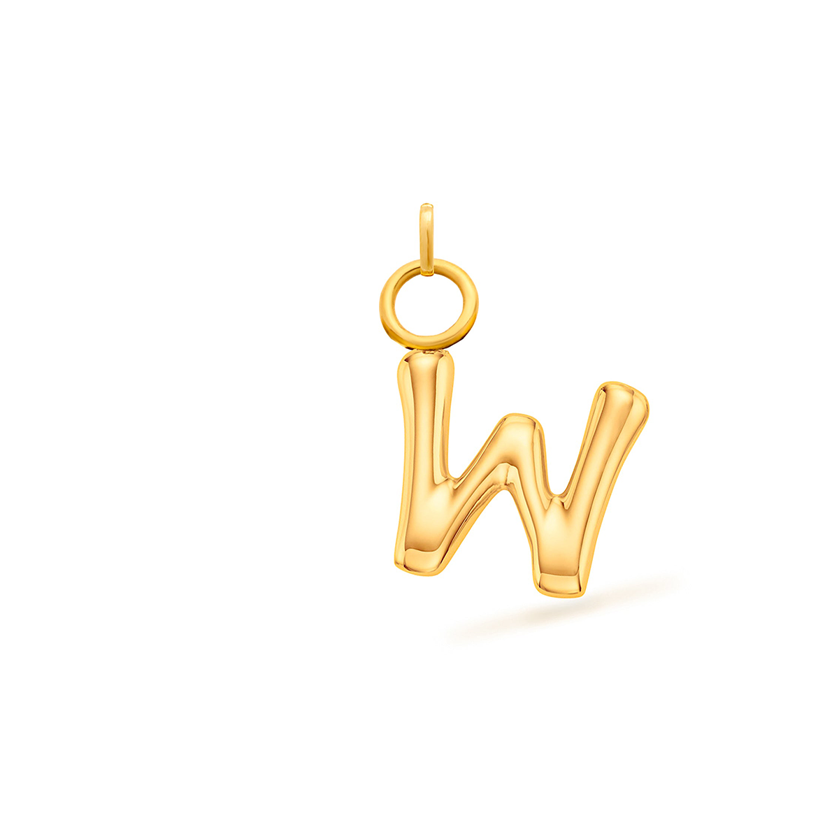 Mini Molten Initial Charm (Gold)