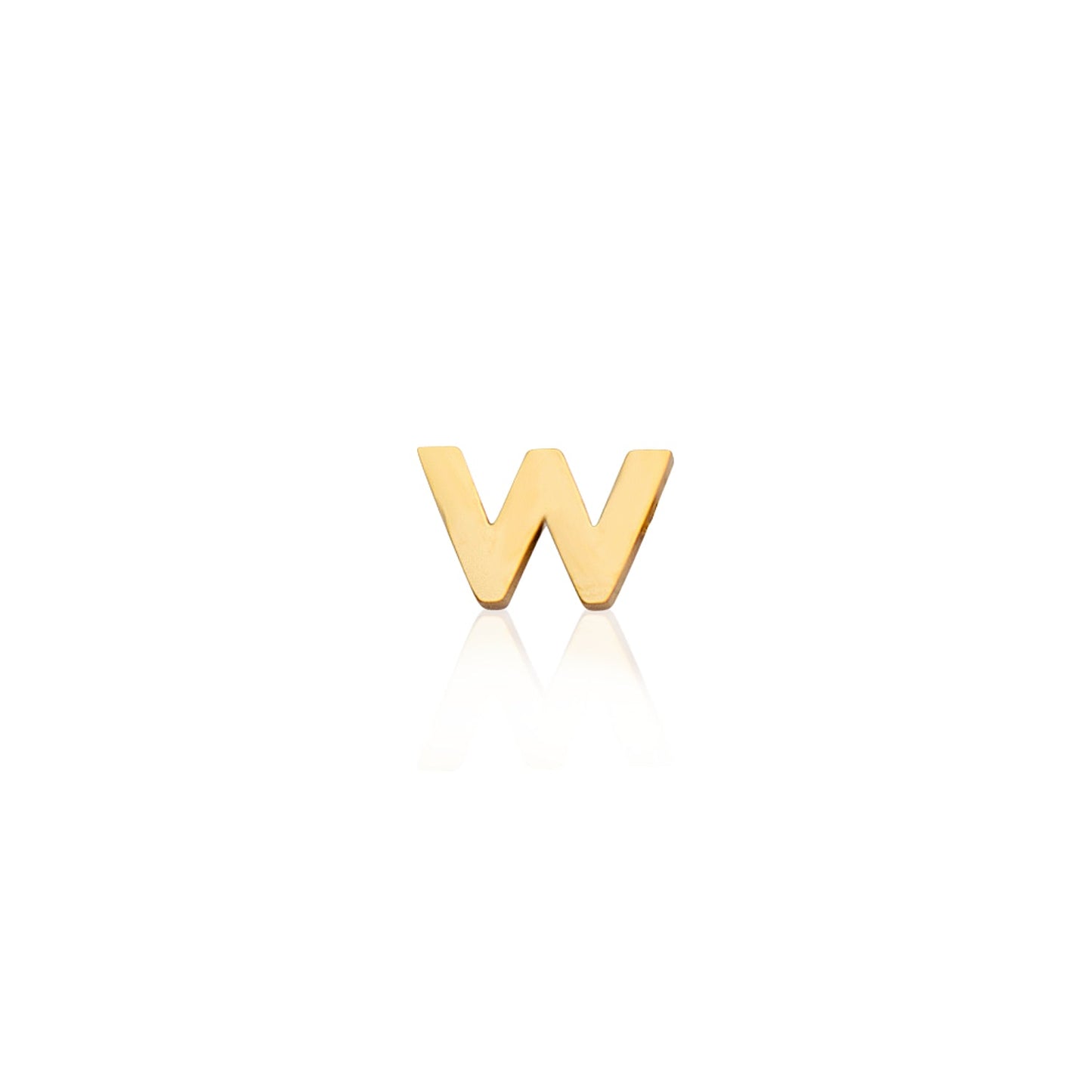 Made Mine Mini Letter Sphere Chain Necklace (Gold)