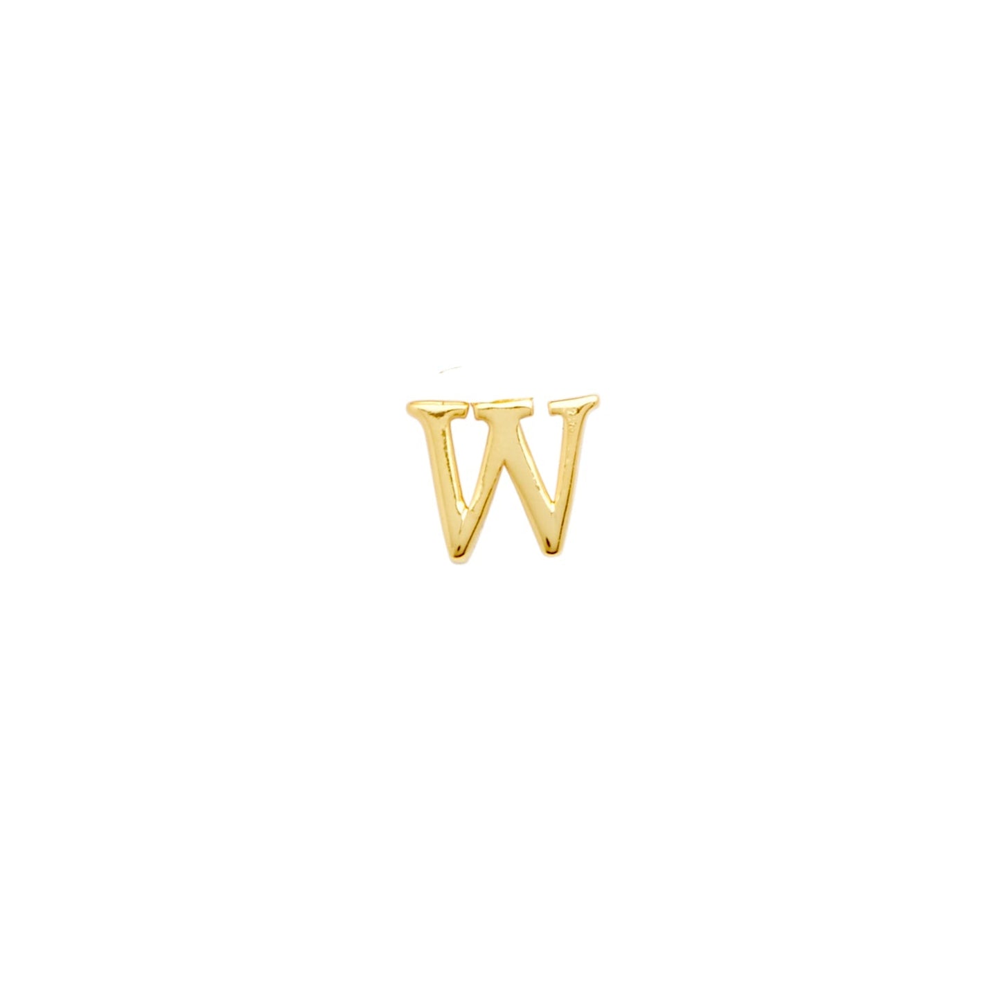 Initial Zip Pull Charm (Gold)