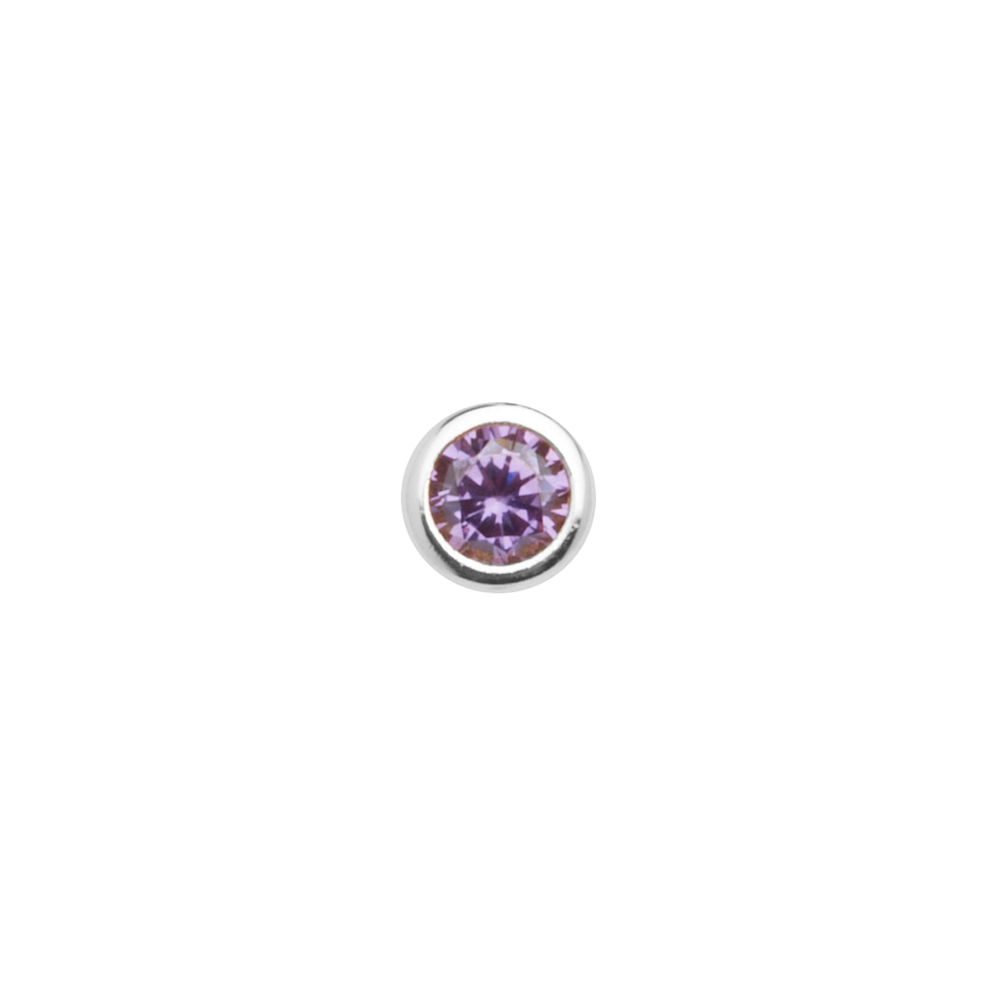 Mini Birthstone Bracelet (Silver)