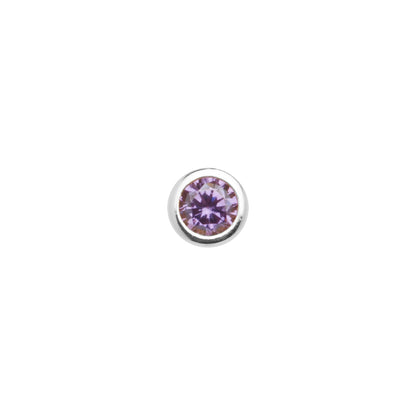 Mini Birthstone Necklace (Silver) (CS Replacement)