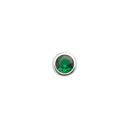 Mini Birthstone Bracelet (Silver)