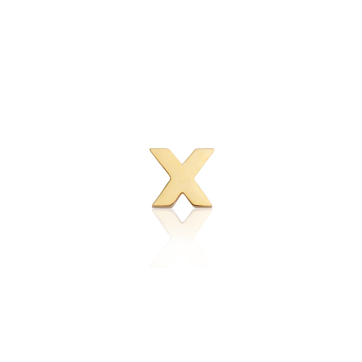 Made Mine Mini Letter Sphere Chain Necklace (Gold)