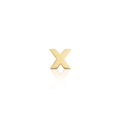 Mini Letter & Heart Birthstone Layered Necklace Set (Gold)