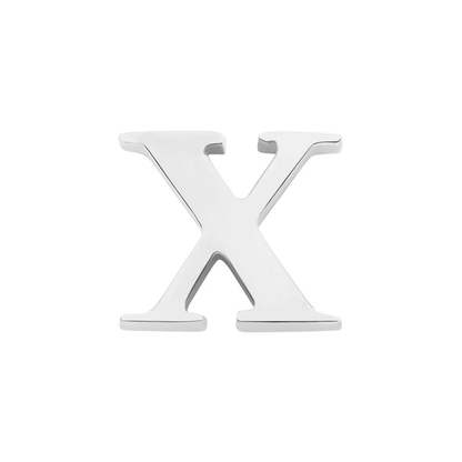 Initial Necklace Charm (Silver)