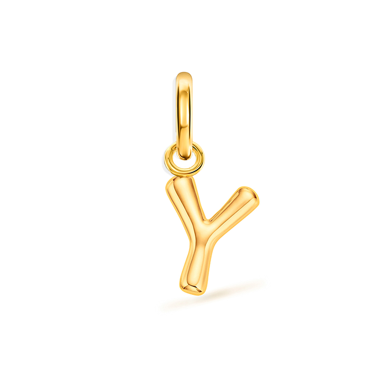 Large Molten Initial Accessories Charm (Gold)
