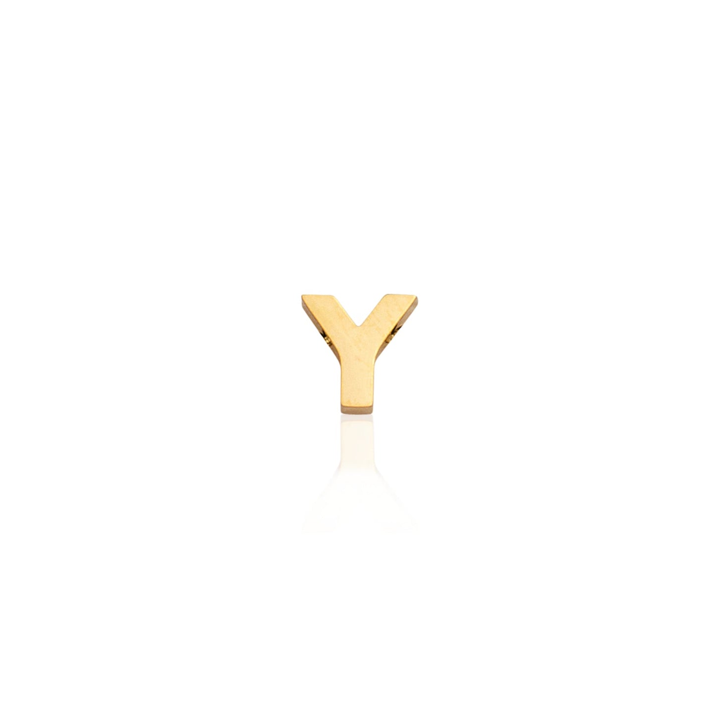 Made Mine Mini Letter Sphere Chain Necklace (Gold)