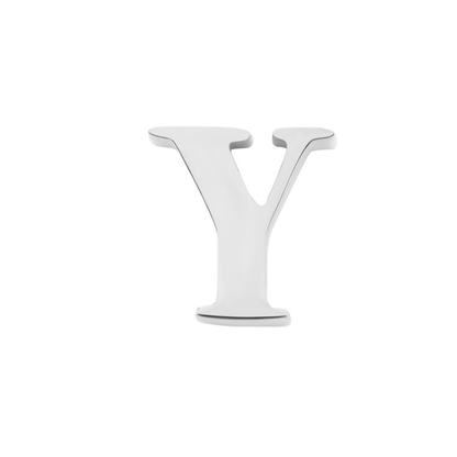 Initial Necklace Charm (Silver)