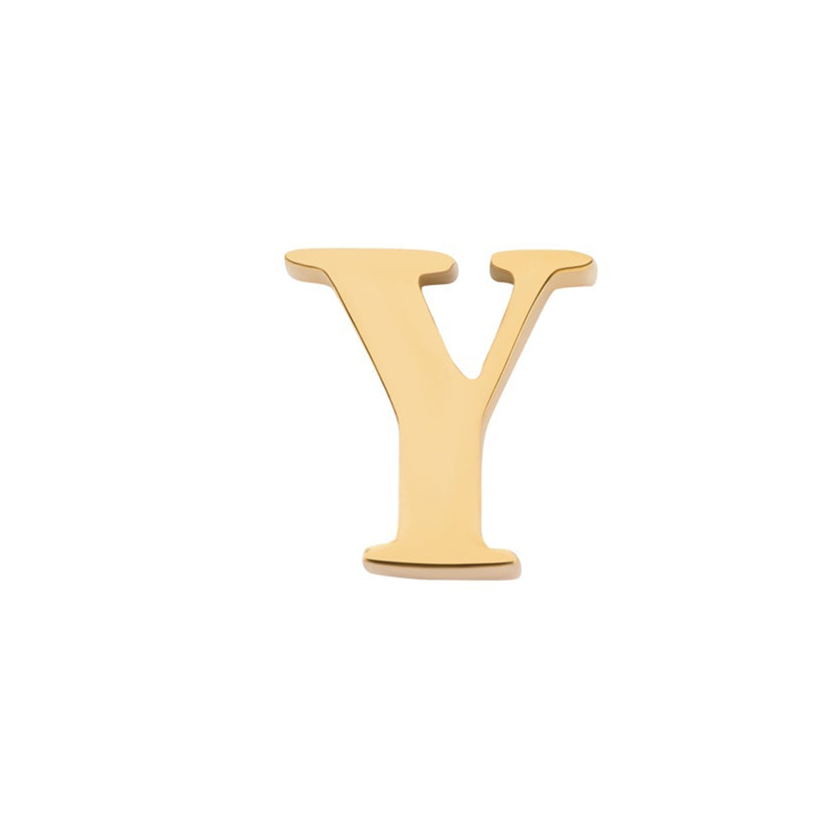 Initial Necklace Charm (Gold)