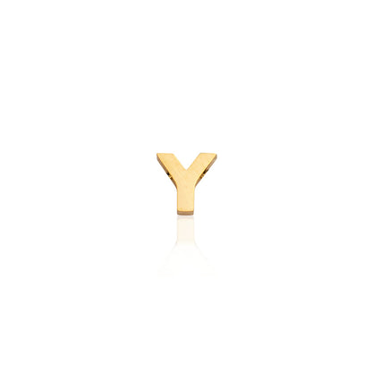 Mini Letter & Heart Birthstone Layered Necklace Set (Gold)